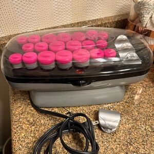 Conair Extreme Instant Heat Pink Hair‎ Rollers with clips
